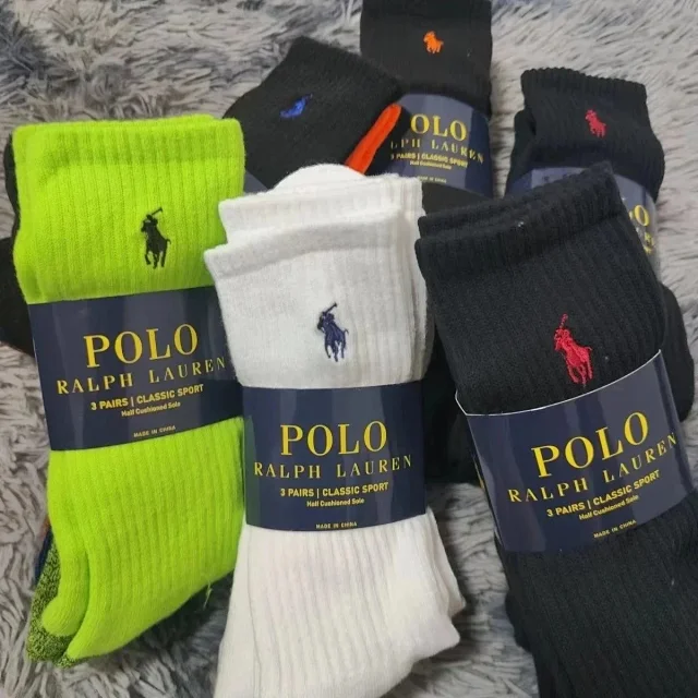 Polo Ralph Lauren Socks Classic Sport ribbed crew product detail image 1