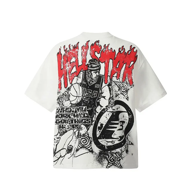 Hellstar T-Shirts Washed Graphic Print product detail image 2