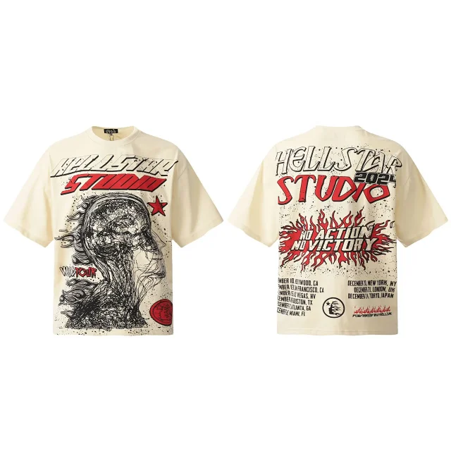 Hellstar T-Shirts Washed Graphic Print product detail image 7
