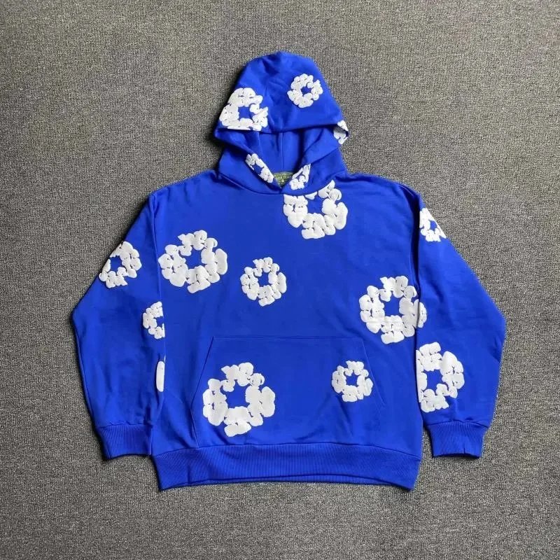 Unbranded Hoodies & Sweatshirts Hooded Sweatshirt with Raised Floral Ring Appliqués — 7