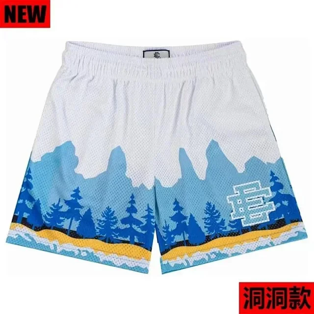 Eric Emanuel Shorts Mesh basketball with lightning star print product detail image 3