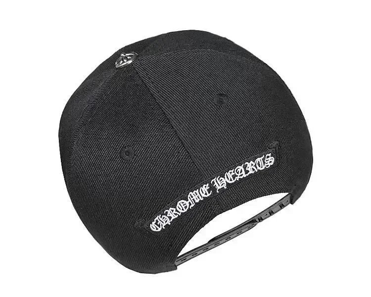 Chrome Hearts Hats Embroidered Logo Patch Flat-Brim Cap image 13