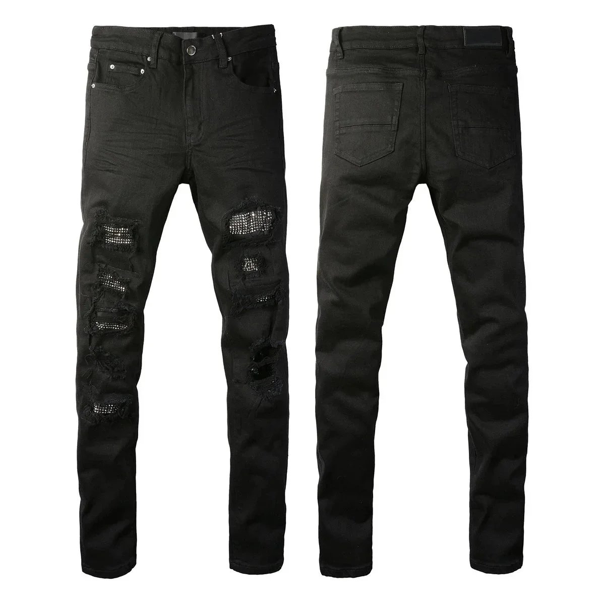 Unbranded Jeans Distressed Slim-Fit image 6