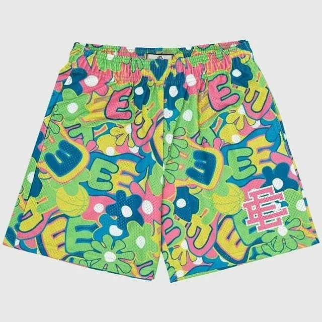Eric Emanuel Shorts Mesh basketball with lightning star print product detail image 10