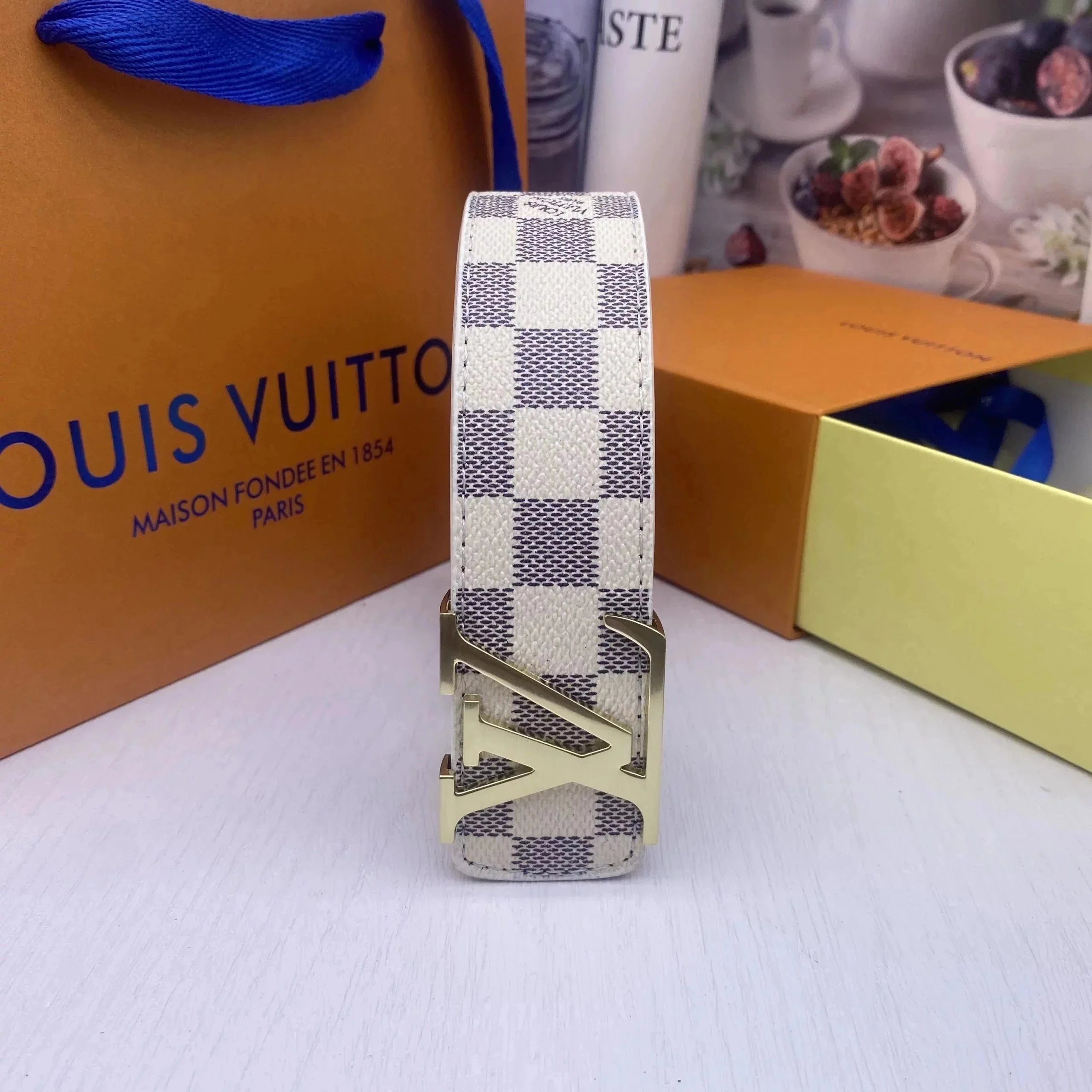 Louis Vuitton Belts Monogram Belt with LV Buckle — 05