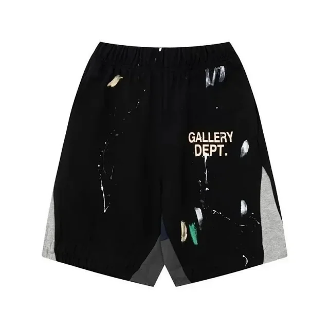 Unbranded Shorts Gallery Dept. text print, paint-splatter, color-block side panels product detail image 6