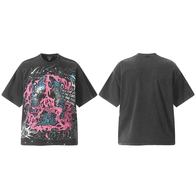 Hellstar T-Shirts Washed Graphic Print product detail image 15