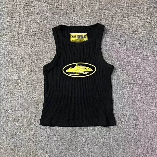Corteiz Vests Ribbed tank top with oval graphic product detail image 9