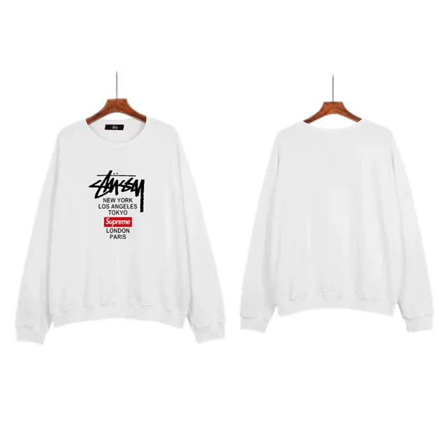Stüssy Hoodies & Sweatshirts Crewneck logo-print sweatshirt product detail image 2