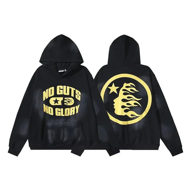 Hellstar Hoodies & Sweatshirts Flame Graphic Pullover Hoodie product detail image 9