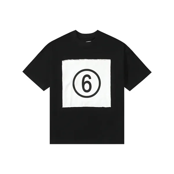 Maison Margiela Replica Number 6 T-Shirt Black - 1