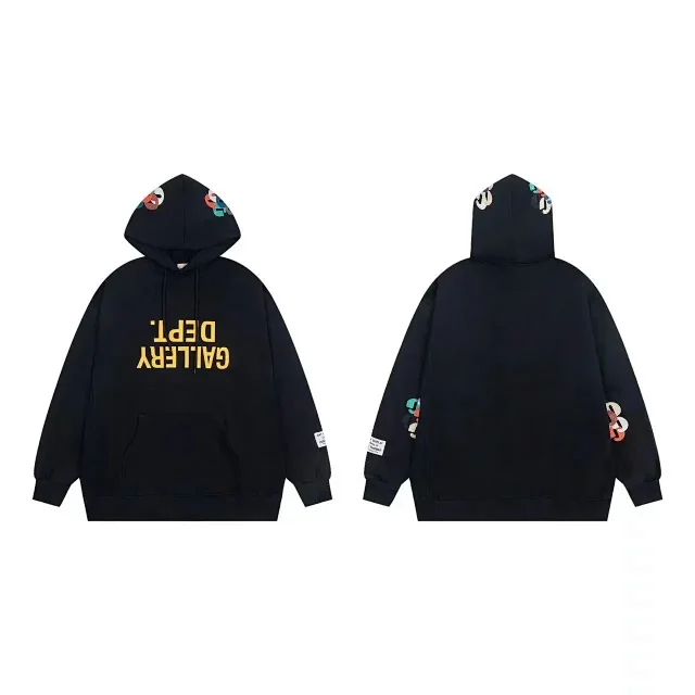 Gallery Dept. Hoodies & Sweatshirts Logo-print pullover hoodie with kangaroo pocket product detail image 8