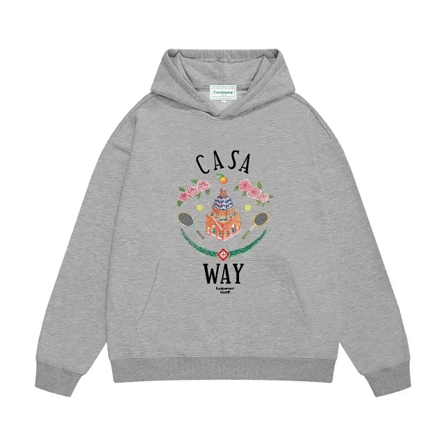 Casablanca Hoodies & Sweatshirts Blanca window graphic pullover hoodie product detail image 9