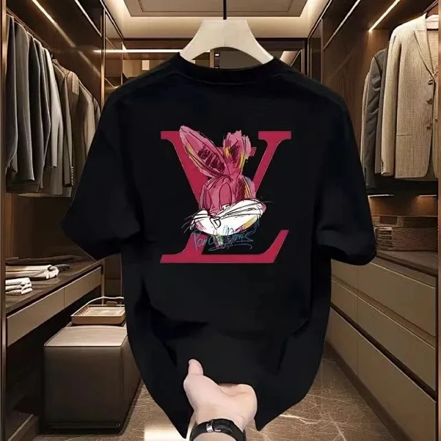 Louis Vuitton T-Shirts Rabbit Graphic Print Crewneck product detail image 2