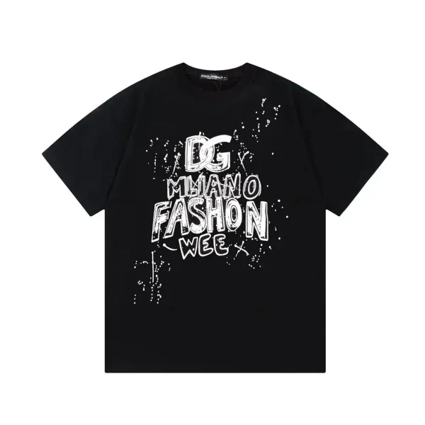 Dolce & Gabbana DG Graffiti Logo Black T-Shirt - 10