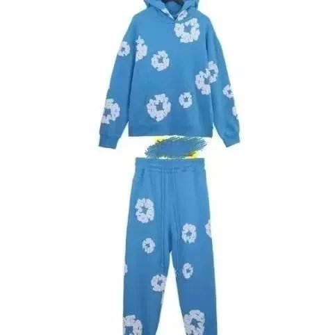 Unbranded Hoodies & Sweatshirts Hooded Sweatshirt with Raised Floral Ring Appliqués — 25