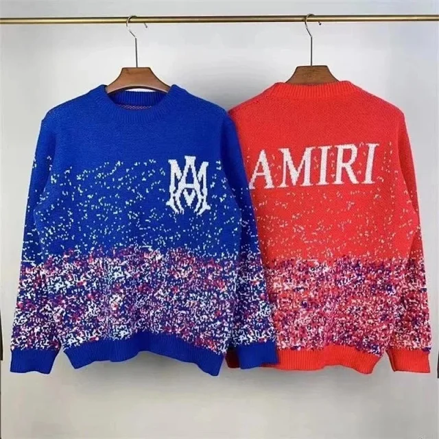 AMIRI Knitwear Logo Graphic Crewneck Sweater product detail image 2
