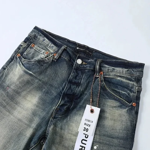 Purple Jeans Slim-Fit Distressed product detail image 2