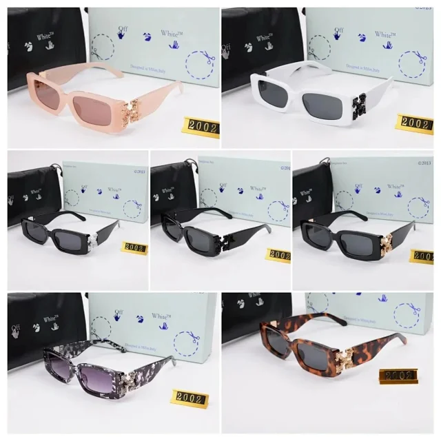 Off-White Eyewear Rectangular sunglasses with arrow-emblem temples product detail image 1