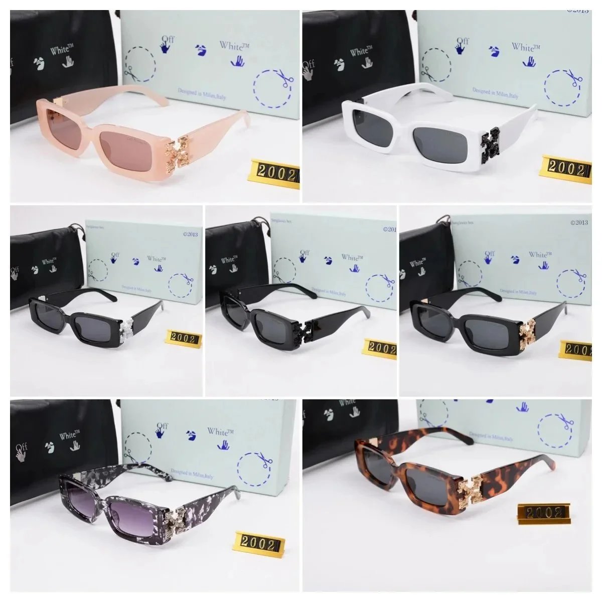 Off-White Sunglasses in Various Colors and Styles