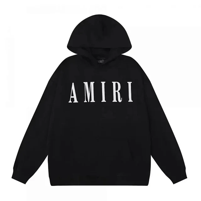 AMIRI Hoodies & Sweatshirts Logo-embroidered pullover hoodie with kangaroo pocket product detail image 4