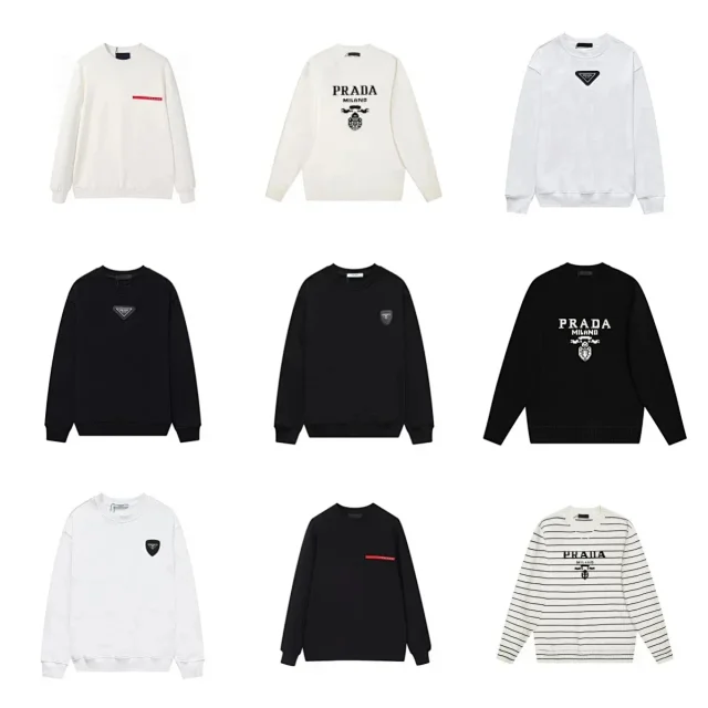 Prada Hoodies & Sweatshirts Crewneck logo sweatshirt product detail image 1