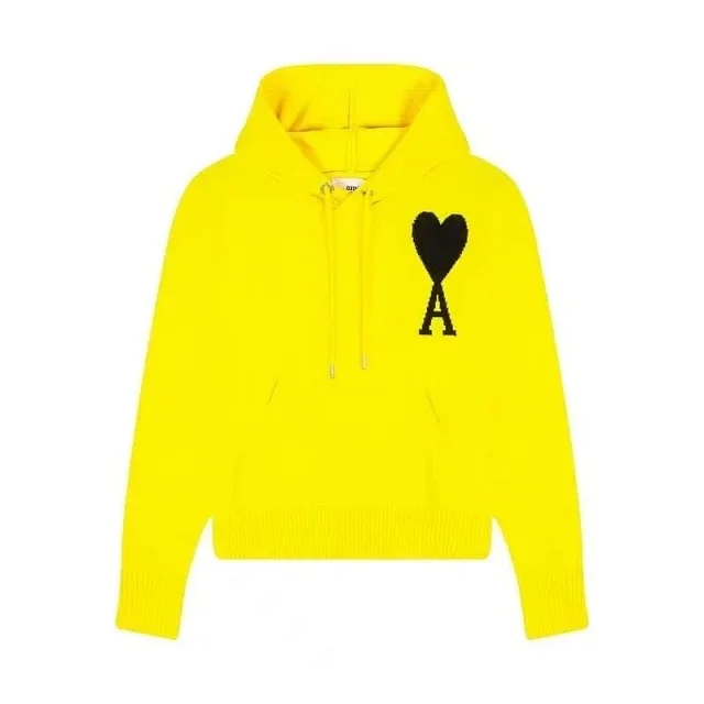 AMI Paris Hoodies & Sweatshirts de Coeur heart-logo hooded sweater product detail image 5