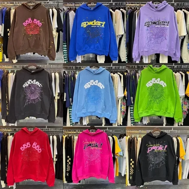 Sp5der Hoodies & Sweatshirts Spiderweb Graphic Hoodie product detail image 6