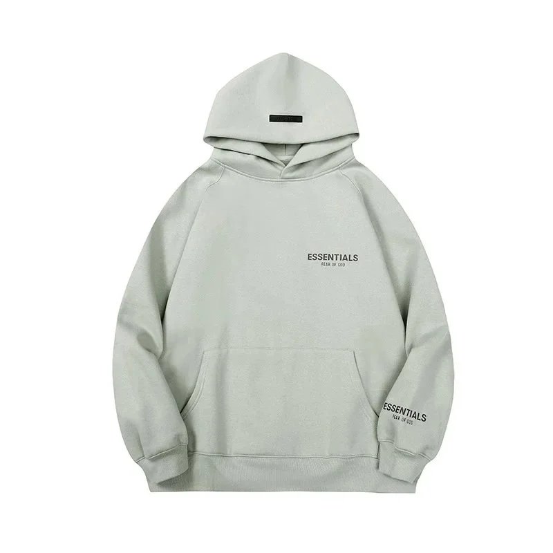 Fear of God Essentials Light Gray Hoodie