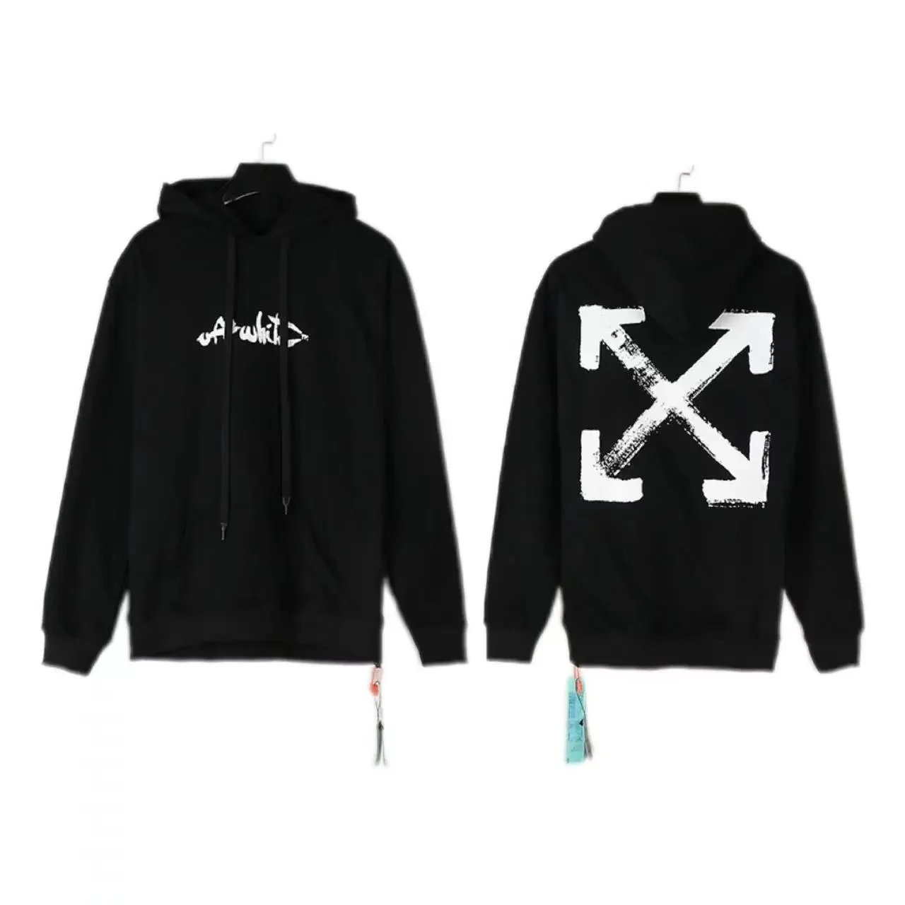 Off-White Arrow Print Beige Hoodie - 7