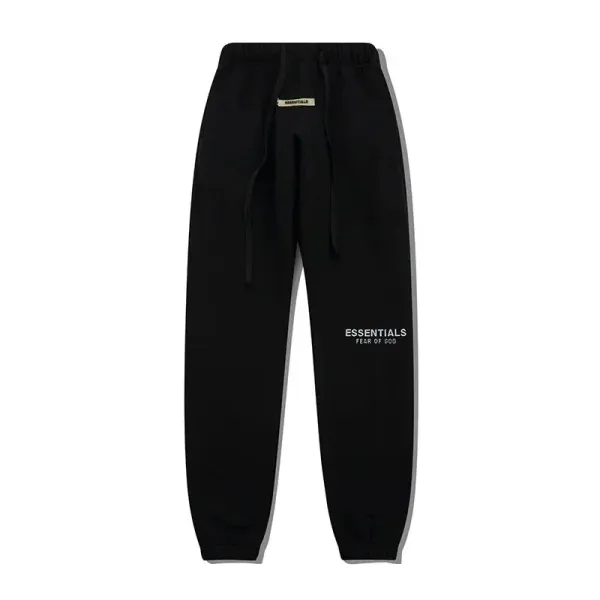 Fear of God Essentials Logo Sweatpants Black - 1