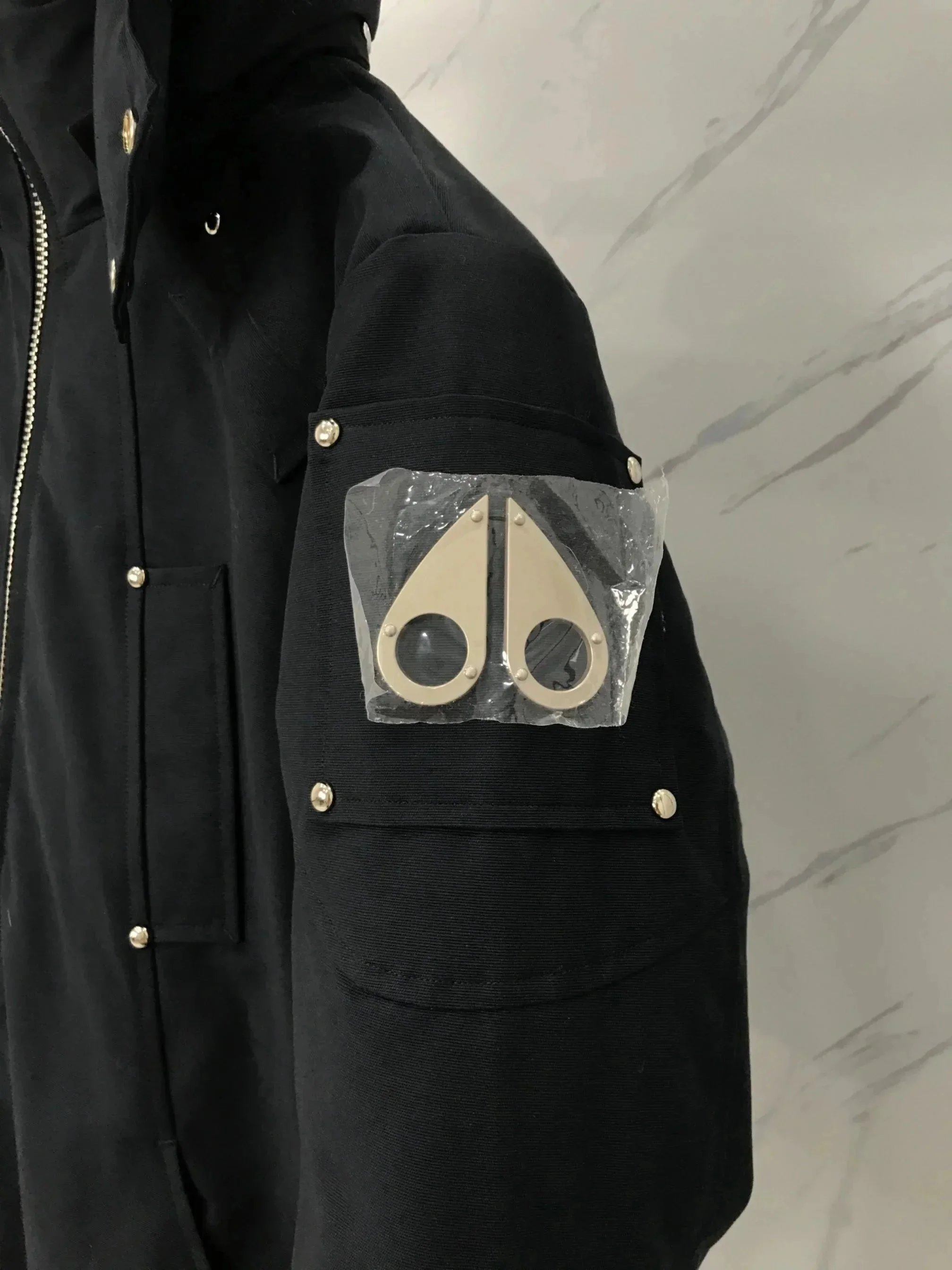 Moncler Maya White Down Jacket with Fur Trim - 7