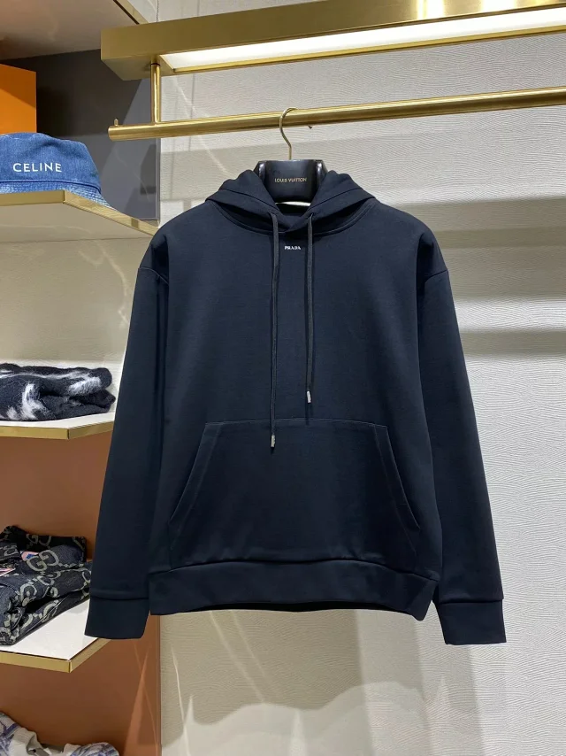 Prada Mixed hooded jackets and sweatshirts product detail image 2