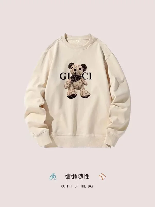 Gucci Hoodies & Sweatshirts Teddy Bear Logo-Print Crewneck Sweatshirt product detail image 3