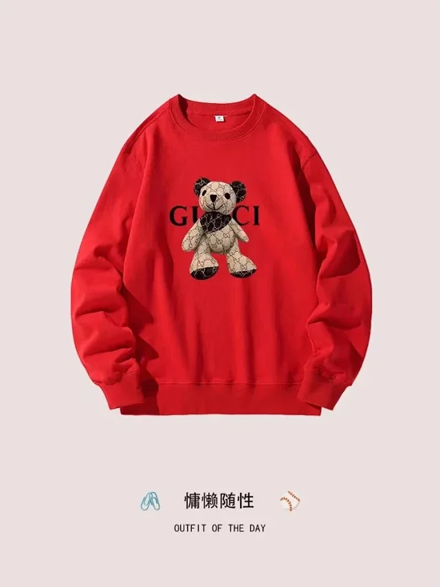 Gucci Hoodies & Sweatshirts Teddy Bear Logo-Print Crewneck Sweatshirt product detail image 9