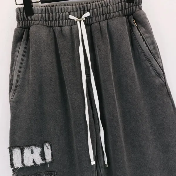 Amiri Cotton Terry Sweatpants Black - 3