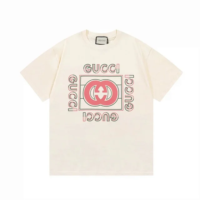 Gucci T-Shirts Short-Sleeve Logo Graphic product detail image 5