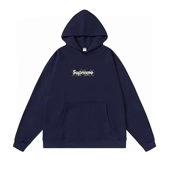Supreme Hoodies & Sweatshirts Logo Pullover Hoodie with Kangaroo Pocket product detail image 3