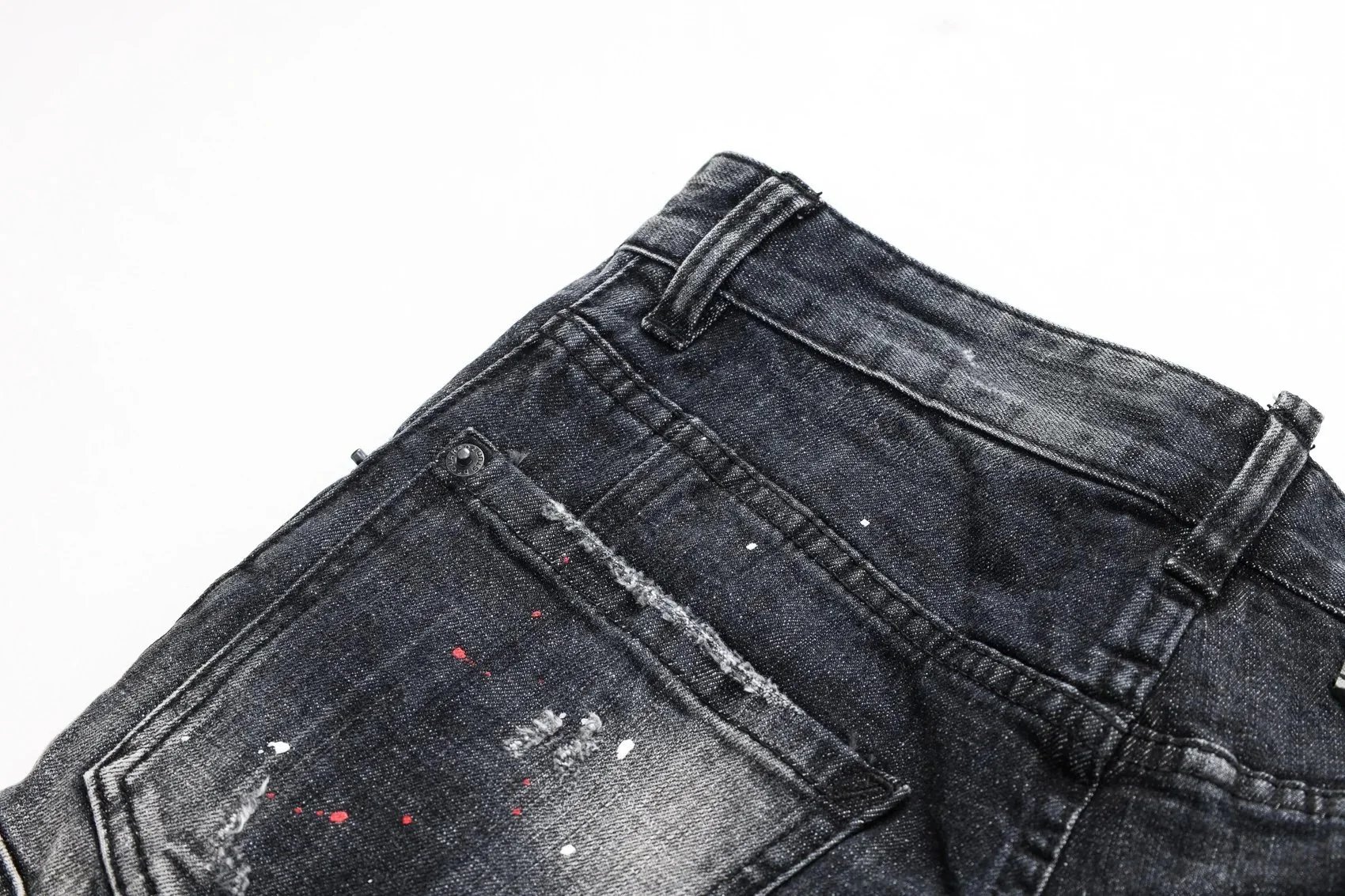 Dsquared2 Paint-Splatter Distressed Slim Fit Jeans - 8