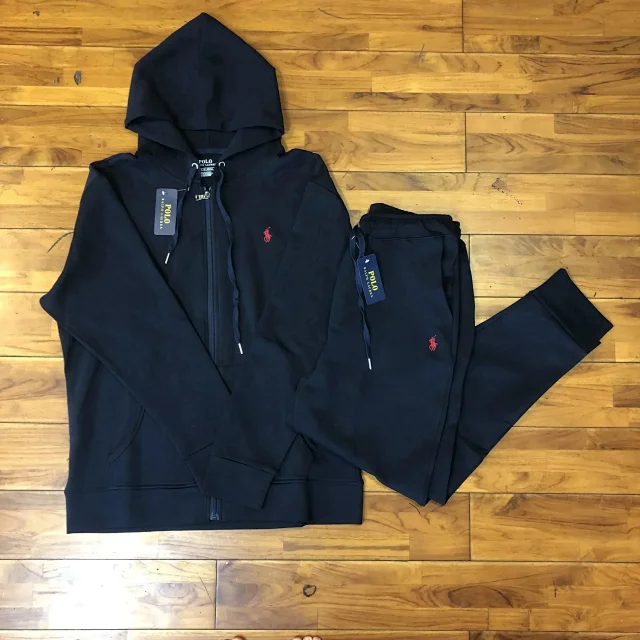 Polo Ralph Lauren Matching Sets Zip-Up Hooded Sweatshirt and Joggers Set product detail image 5