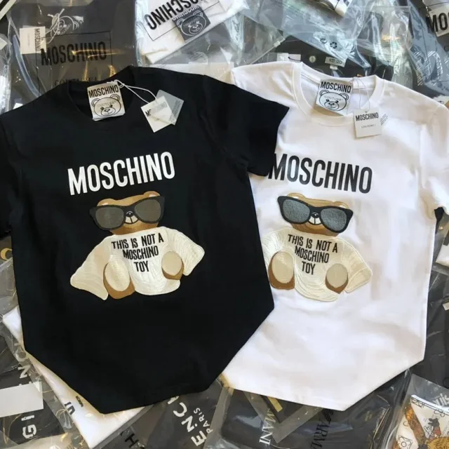 Moschino T-Shirts Graphic Crewneck T-Shirt product detail image 5