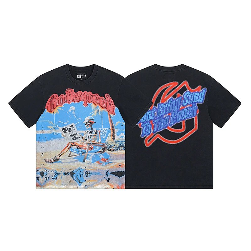 Godspeed T-Shirts Graphic short-sleeve T-shirt — 1022 Washed Black