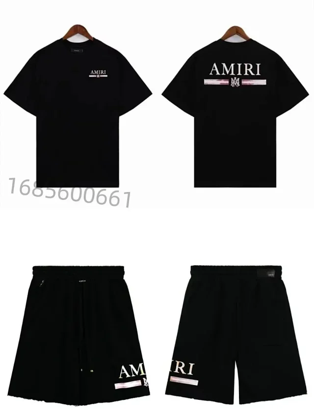 AMIRI Matching Sets Bleached Graphic T-Shirt and Shorts Set product detail image 5