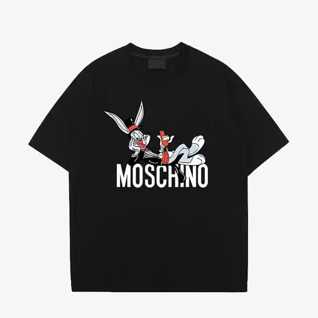Moschino T-Shirts Graphic Crewneck T-Shirt product detail image 9
