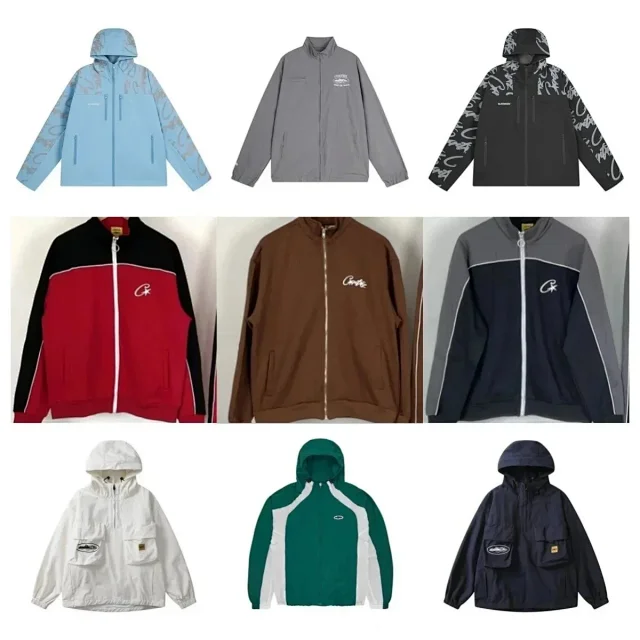 Corteiz Jackets Zip-Up Track Jacket with Contrast Piping product detail image 1