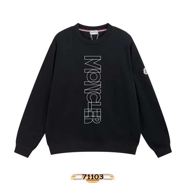 Moncler Hoodies & Sweatshirts Logo Print Crewneck Sweatshirt product detail image 9
