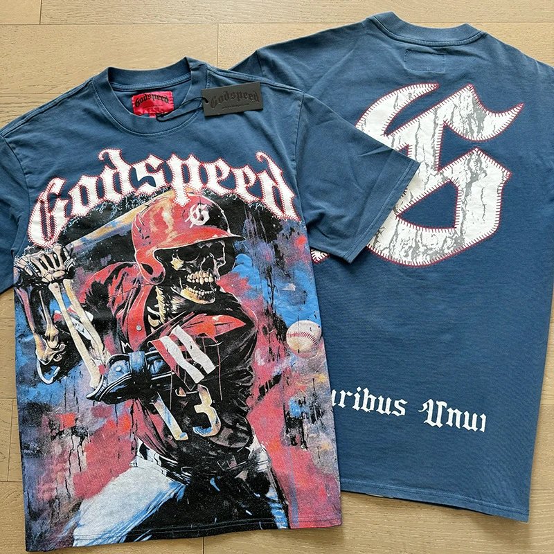 Godspeed T-Shirts Graphic short-sleeve T-shirt — 1017 washed blue