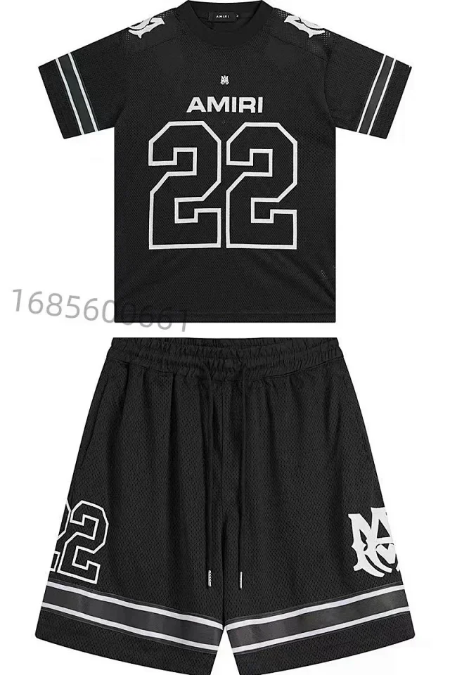 AMIRI Matching Sets Bleached Graphic T-Shirt and Shorts Set product detail image 4