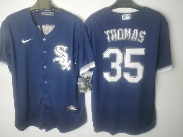 Nike Chicago White Sox #35 Tim Anderson Navy Alternate Jersey - 1