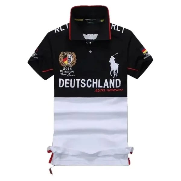 Ralph Lauren RL Racing Deutschland Polo Black White - 1